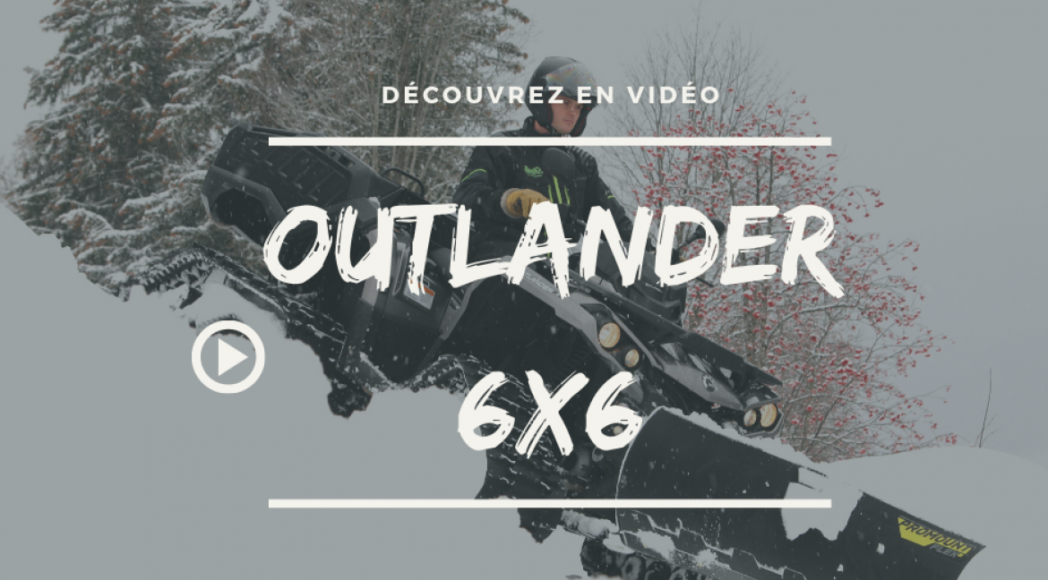 Quad Outlander 1000 6x6 et kit chenilles Apaches LT360