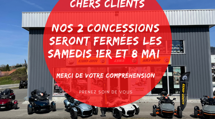 Fermeture exceptionnelle