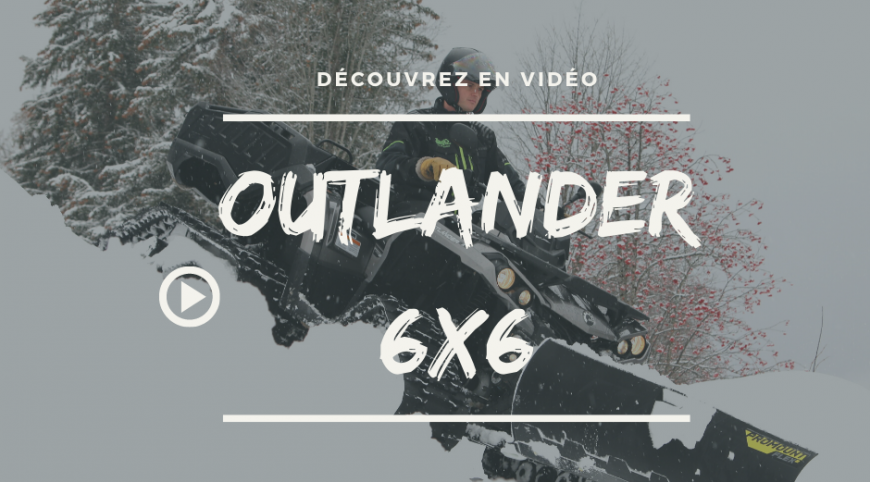 Quad Outlander 1000 6x6 et kit chenilles Apaches LT360